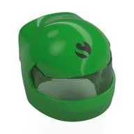 Helmet, Formula 1 with Trans-Green Visor pattern and 'S' in Black Circle (Sauber) print