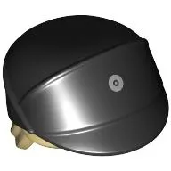 Hat / Cap Imperial Officer with Hair Tan, Silver Code Disc print