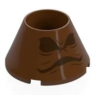 Cone 4 x 4 x 2 Hollow No Studs with Sorting Hat print
