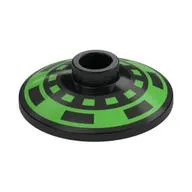 Dish 2 x 2 Inverted [Radar] with Bright Green Circle, Rectangles print