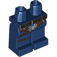 Hips and Dark Blue Legs with Dark Brown Belt, Reddish Brown Straps, Silver Buckles print