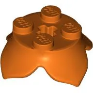 Plant, Leaves, Round 2 x 2 x 2/3 with + Axle Hole and 4 Leaf Extensions