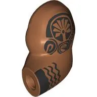 Bigfig Arm, Left with Black Hawaiian Tattoos Print (Maui)