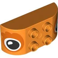 Duplo Brick 2 x 4 Curved Top, Eyes Print