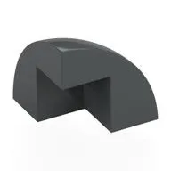 Brick Round Corner, Curved 2 x 2 x 1 2/3 Quarter Dome with 1 Cutout