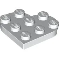 Plate Angled 3 x 3 with Heart Shape