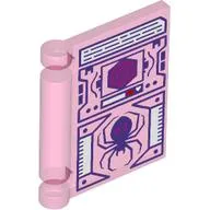 Book Cover with Computer Screen, Dark Blue Spider, Red Portal print