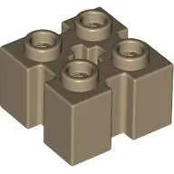Brick Special 2 x 2 with Grooves and Axle Hole