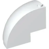 Brick Round Corner 5 x 5 x 3 1/3 Quarter Dome Top [Plain]