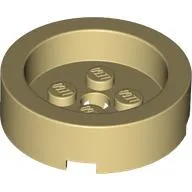 Brick Round 4 x 4 with Recessed Center