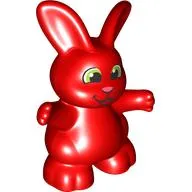 Duplo Animal Rabbit, Arms Wide, Black Eye, White Pupil Print
