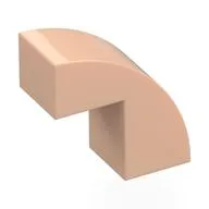 Brick Curved 1 x 2 x 1 2/3 with 1 Cutout