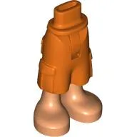 Minidoll Hips and Cargo Pants with Nougat Legs, Dark Blue Shark Tattoo\ print