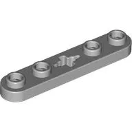 Technic Plate 1 x 5 with Smooth Ends, 4 Studs and Centre Axle Hole