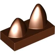 Tile Special 1 x 2 with Two Vertical Teeth / Tooth