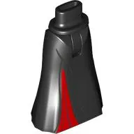 Minidoll Hips and Full Length Skirt with Red Underdress print