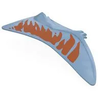 Animal Body Part, Dinosaur, Quetzalcoatlus Wing, Right with Dark Orange Shapes print