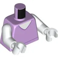 Torso, Shirt, White Chest print, White Arms and Hands