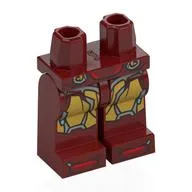 Hips and Dark Red Legs with Gold Armor print, Iron Man Mark