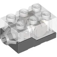 Light Brick 2 x 3 x 1 1/3 with Dark Bluish Gray Base [Yellow LED]