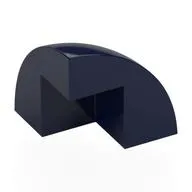 Brick Round Corner, Curved 2 x 2 x 1 2/3 Quarter Dome with 1 Cutout