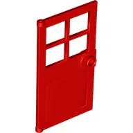 Door 1 x 4 x 6 with 4 Panes and Stud Handle