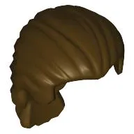 Hair Swept Back with Short Ponytail