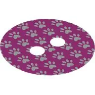 Hipwear Skirt, Round with White Pawprints print