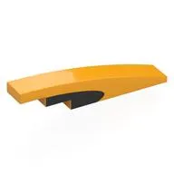 Brick Curved 1 x 6 with Black Oval on Side print