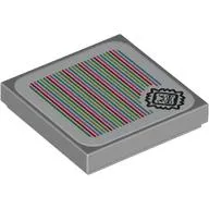 Tile 2 x 2 with Thwomp and Barcode Print (Sticker)