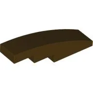 Slope Curved 4 x 1 No Studs [Stud Holder with Symmetric Ridges]