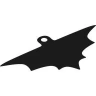 Neckwear Cape, Scalloped 7 Points, Wide, Red Back