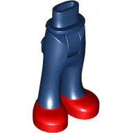 Minidoll Hips and Trousers with Back Pockets with Red Shoes print