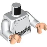 Torso, Dress, Silver Belt print, White Arms, Light Nougat Hands