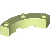 Brick Round Corner 4 x 4 Macaroni Wide with 3 Studs