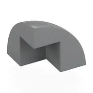 Brick Round Corner, Curved 2 x 2 x 1 2/3 Quarter Dome with 1 Cutout