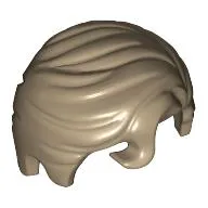 Hair Swept Right with Front Curl