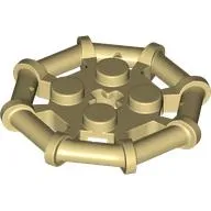 Plate Special 2 x 2 with Bar Frame Octagonal, Reinforced, Completely Round Studs