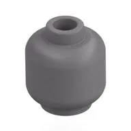 Minifig Head [Plain] [Vented Stud - Center Hole]
