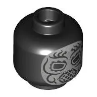 Minifig Head with print