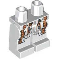 Hips and White Legs with Robe Ends, Nougat/Dark Orange Trim print