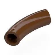 Brick Round 1 x 1 D. Tube with 45° Elbow and Axle Holes (Crossholes) at Each End