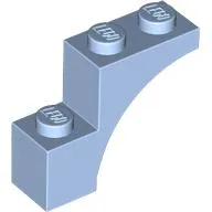 Brick Arch 1 x 3 x 2, Straight End