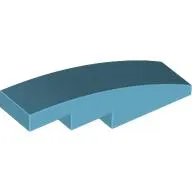 Slope Curved 4 x 1 No Studs [Stud Holder with Symmetric Ridges]