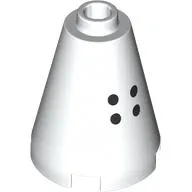 Cone 2 x 2 x 2, Open Stud with Black Dots print
