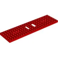 Vehicle Base, Train 6 x 24 with Two 1 x 2 Cutouts and 3 Round Holes Each End