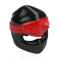 Wrap with Horns, Back Knot Red Pattern