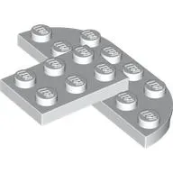 Plate Round Corners 2 x 6 Double with 2 x 3 Extension