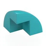 Brick Round Corner, Curved 2 x 2 x 1 2/3 Quarter Dome with 1 Cutout