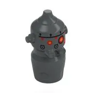 Droid Head, IG-88 with Red/Yellow "Eyes", Dark Tan, Black Stripes Print